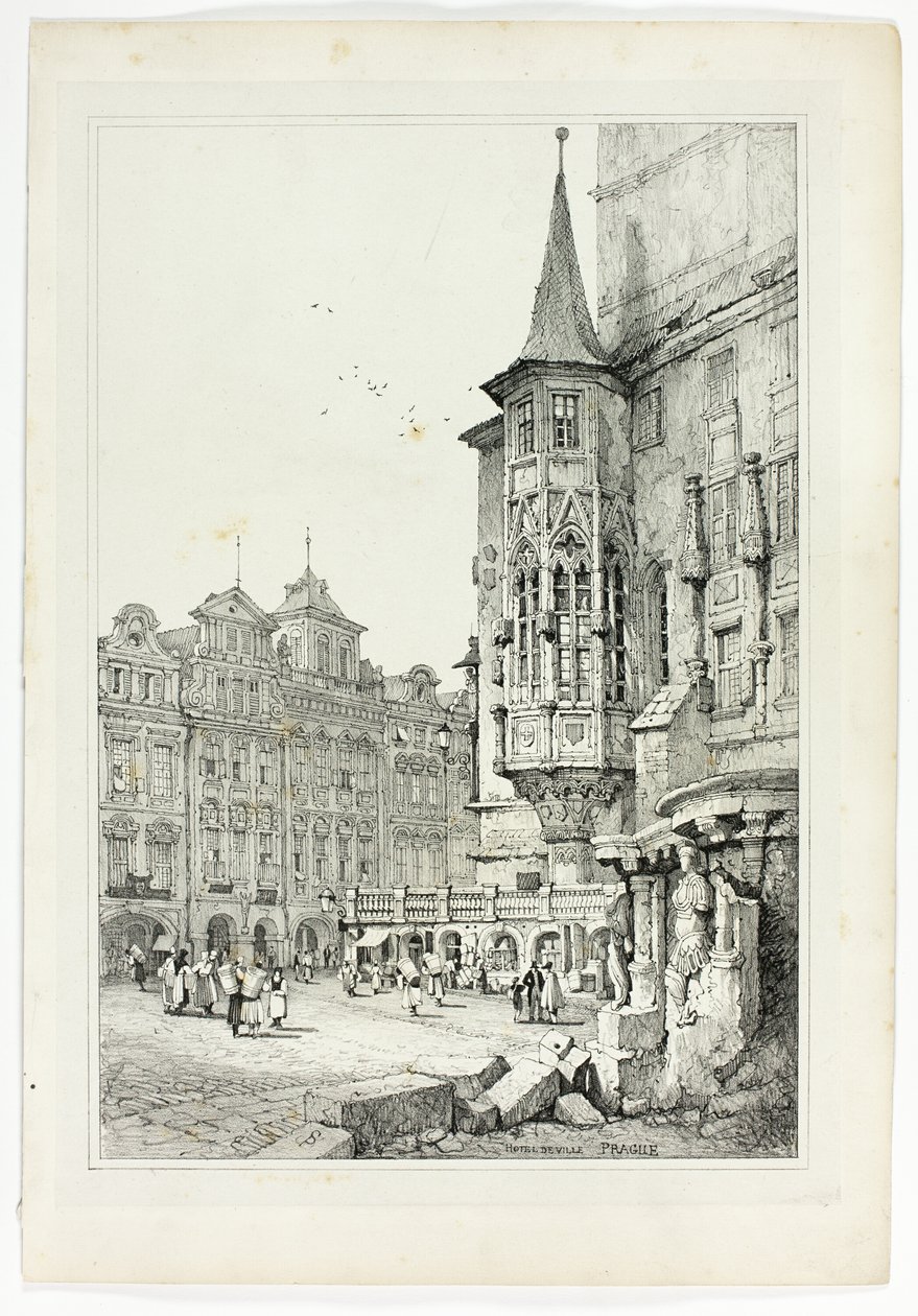 Rathaus, Prag von Samuel Prout