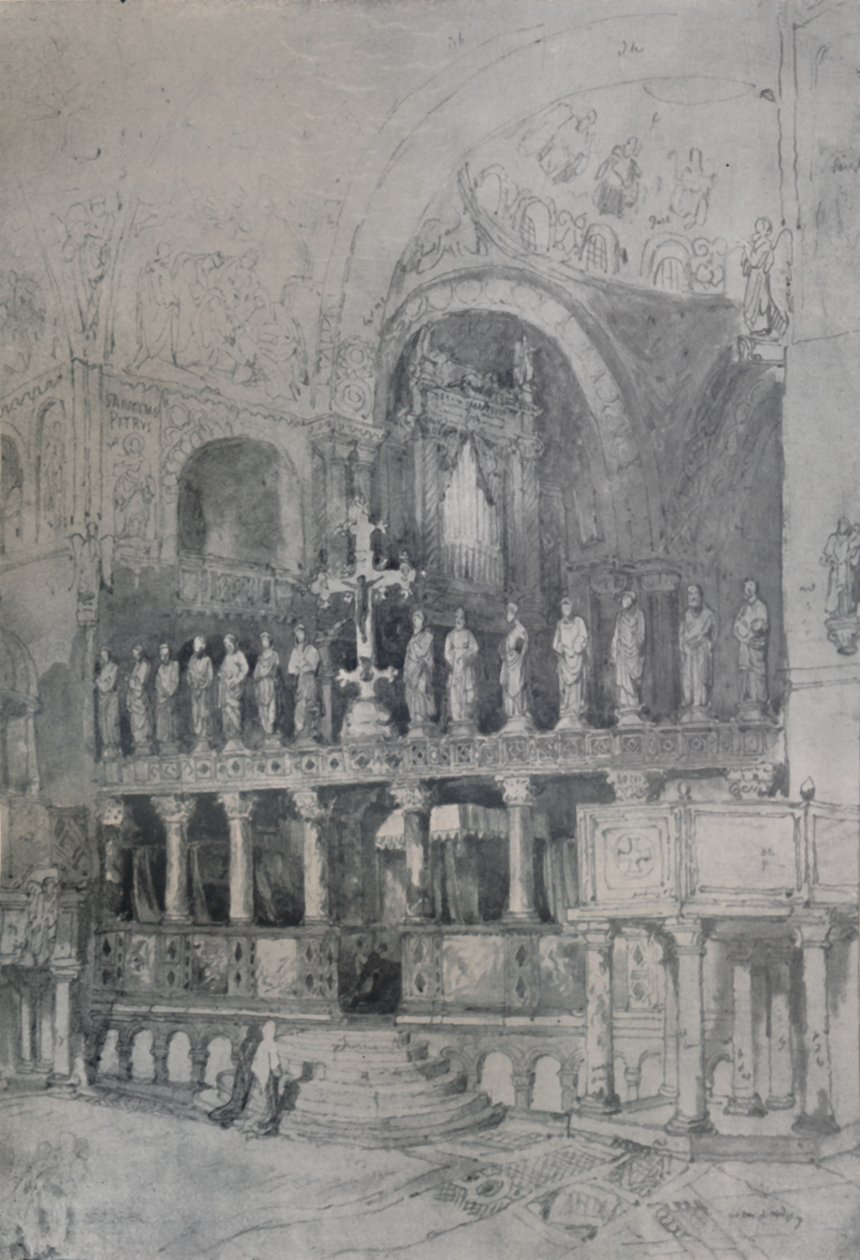 Innenraum von St. Markus, um 1830, 1925 von Samuel Prout