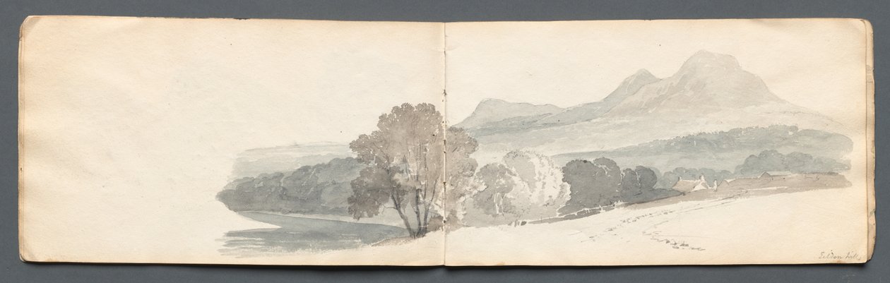 Skizzenbuch: Eildon Hills von Samuel Prout