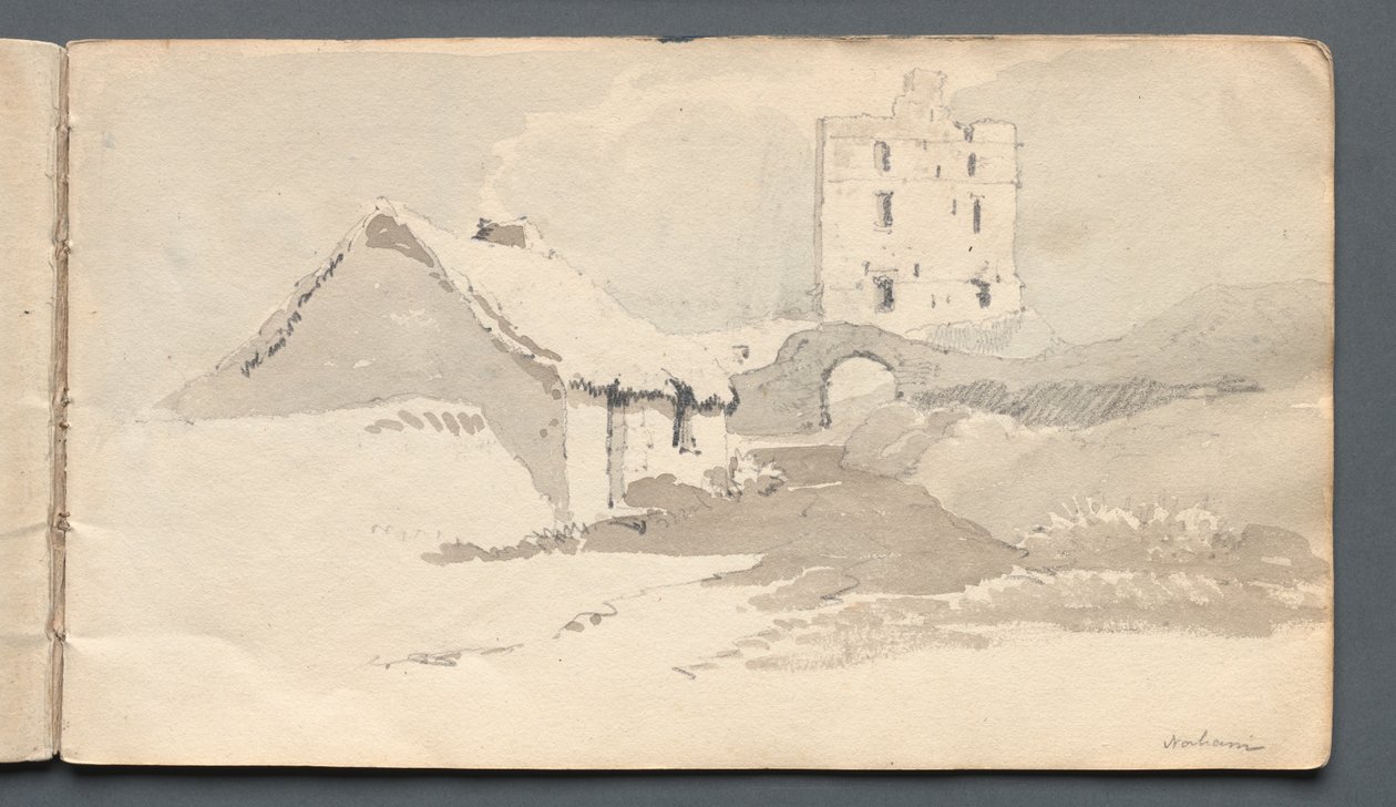 Skizzenbuch: Norham von Samuel Prout