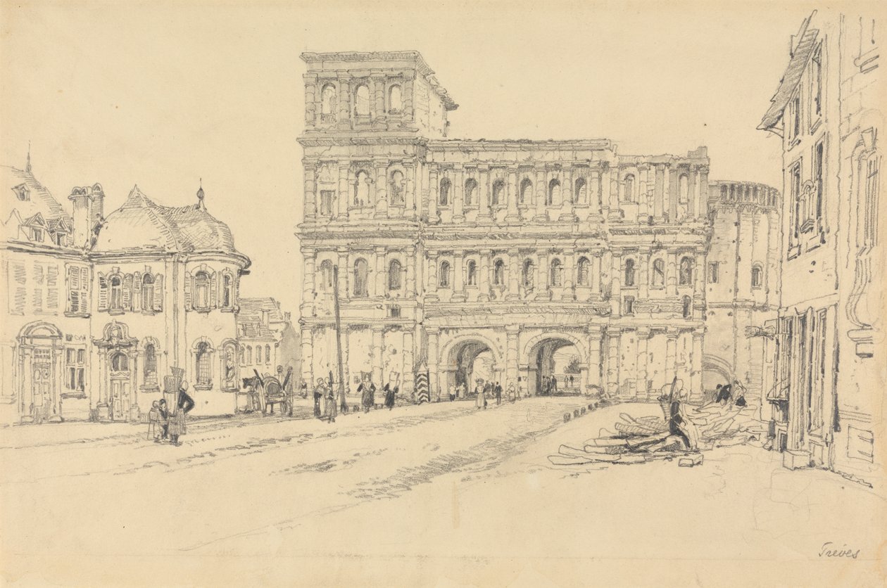 Die Porta Nigra, Trier von Samuel Prout