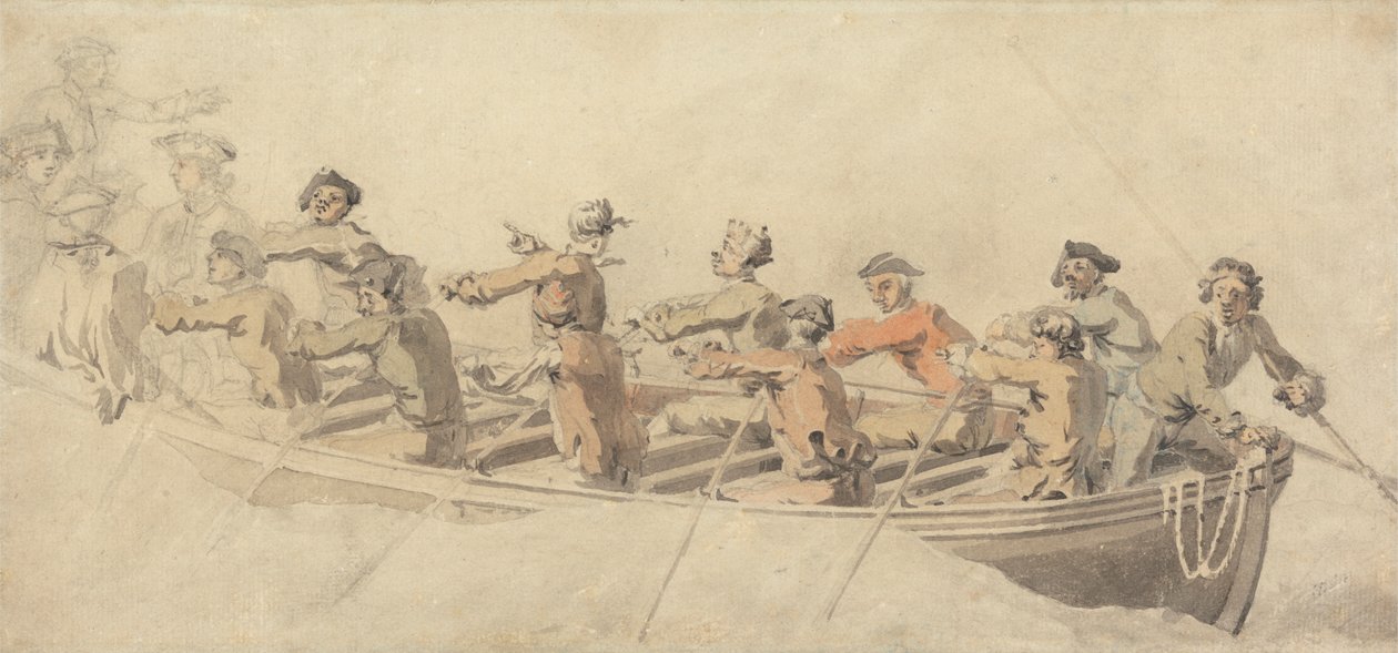 Ein Schiffboot von Samuel Scott