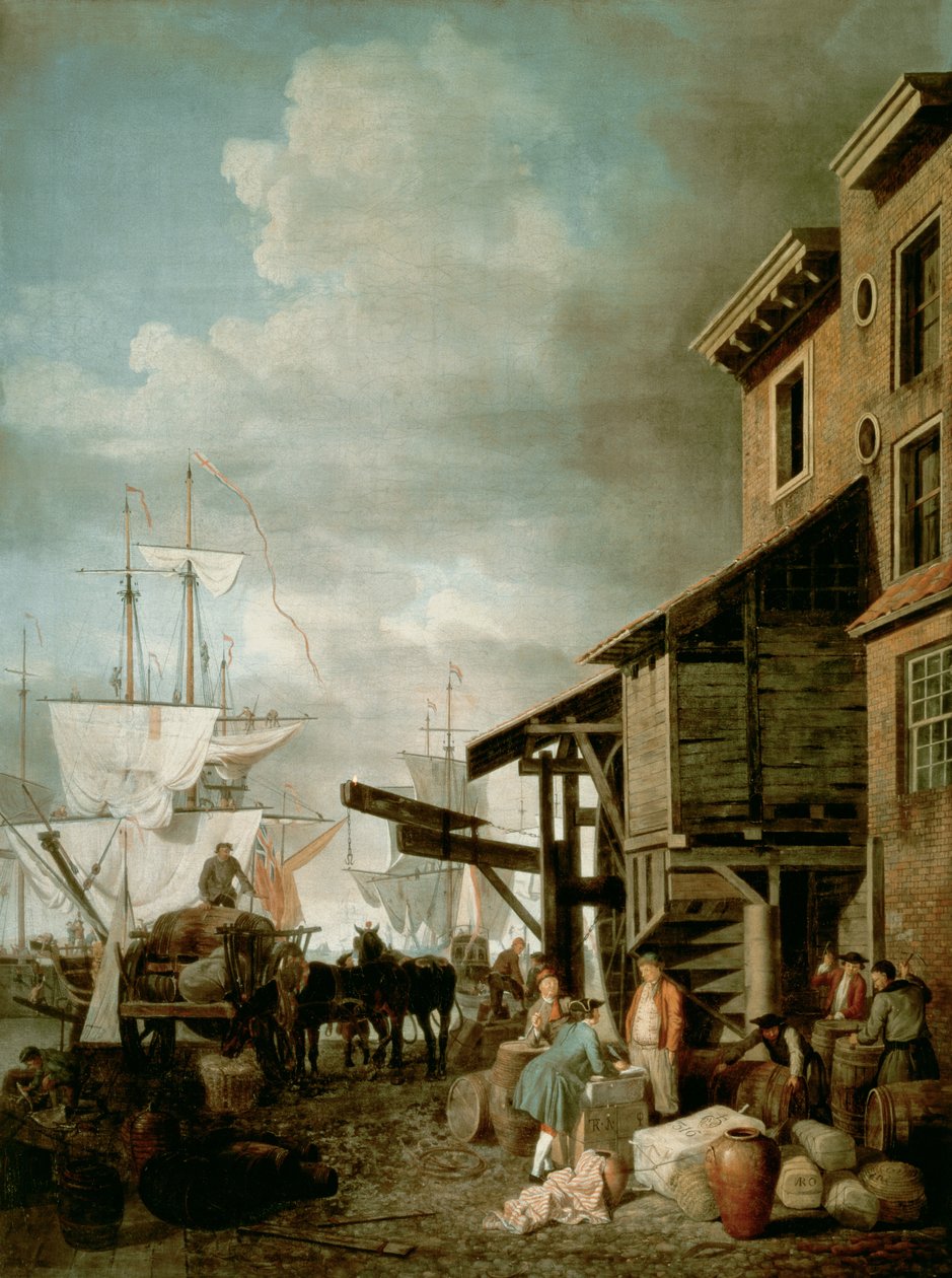 Custom House Quay von Samuel Scott