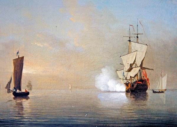 Die Morgensalve von Samuel Scott