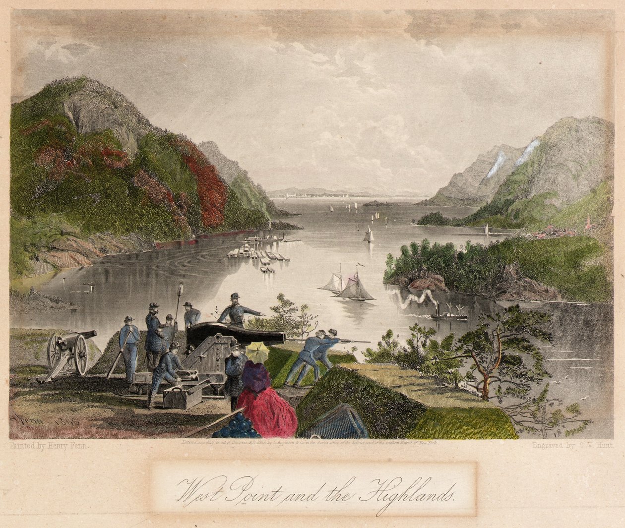 West Point und die Highlands von Samuel Valentine Hunt