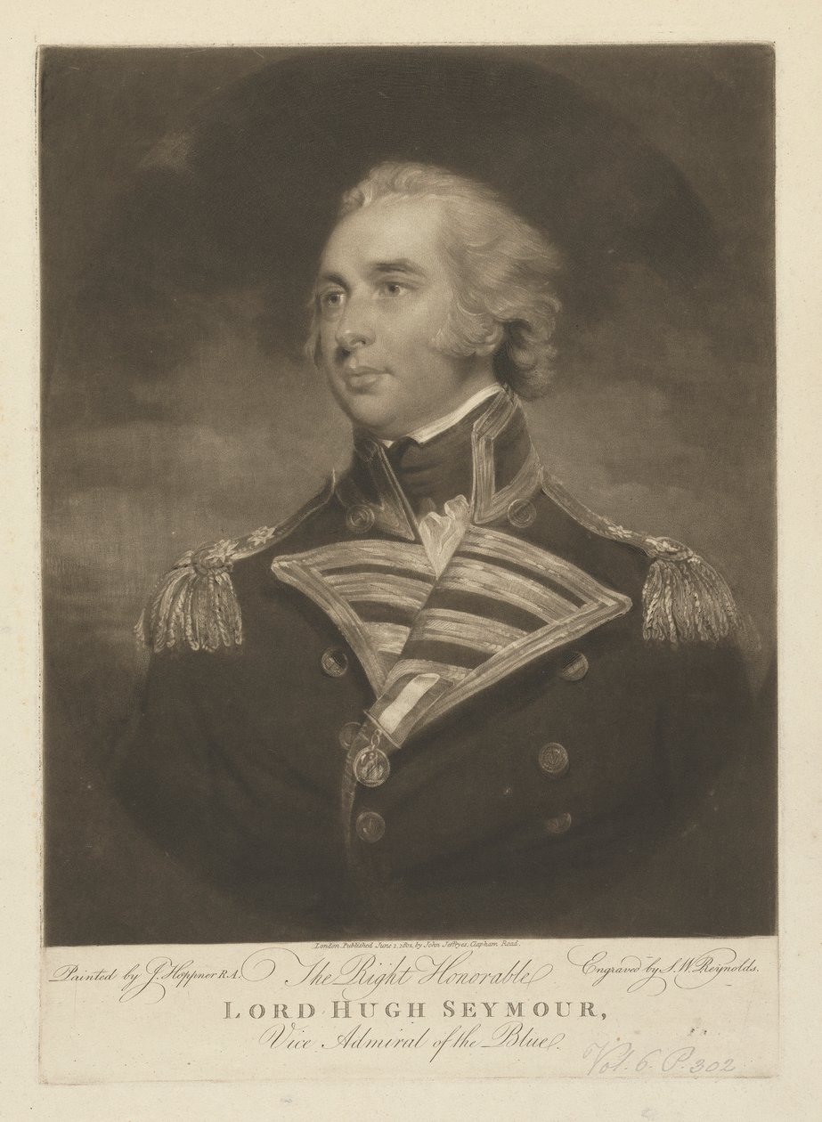 Vizeadmiral Lord Hugh Seymour von Samuel William Reynolds