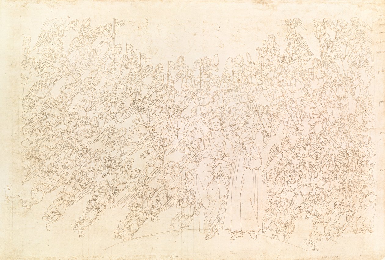 Dante und Beatrice, aus Dantes 