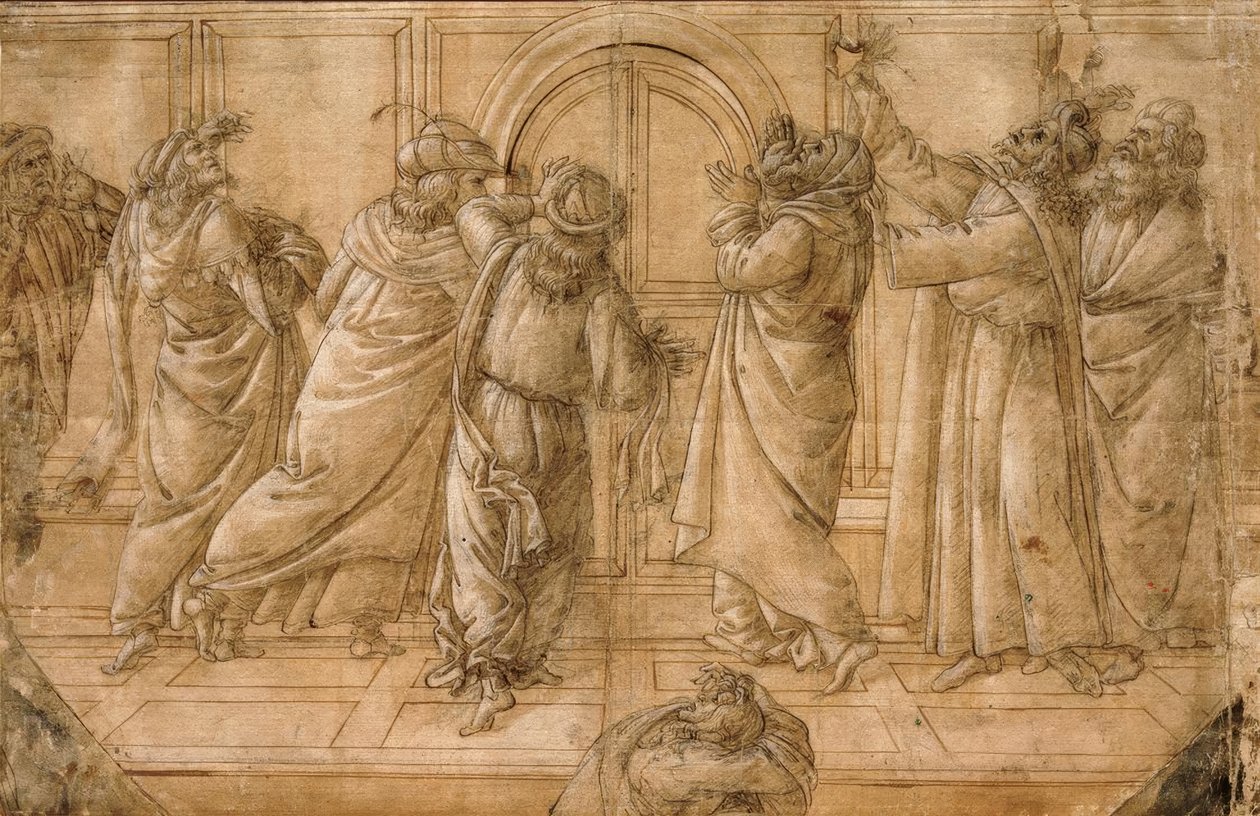 Die Juden an Pfingsten von Sandro Botticelli