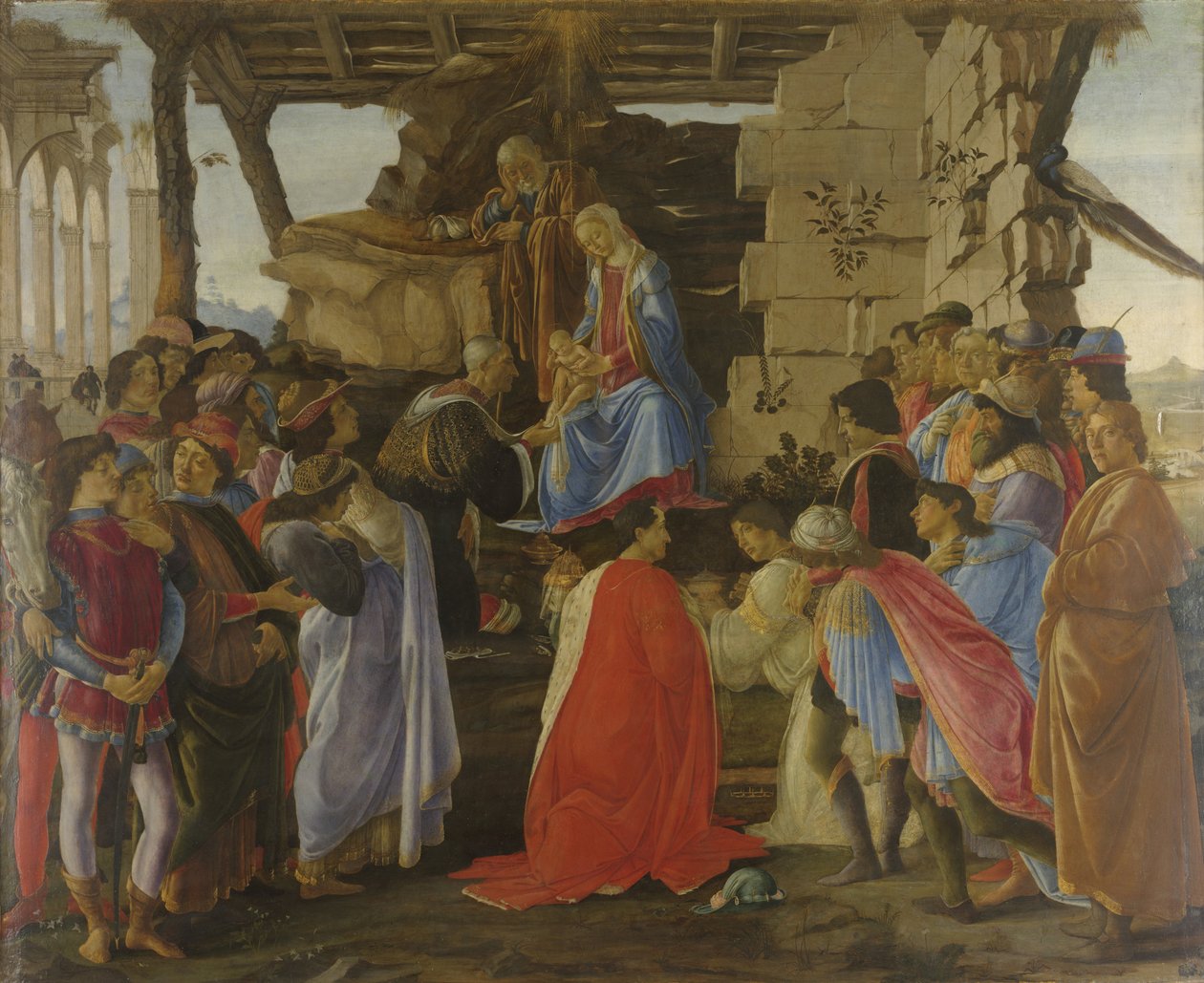 Die Anbetung der Könige von Sandro Botticelli