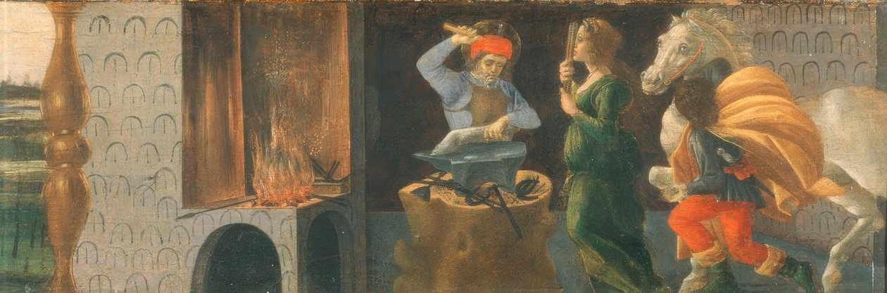 Das Wunder des Heiligen Eligius von Sandro Botticelli