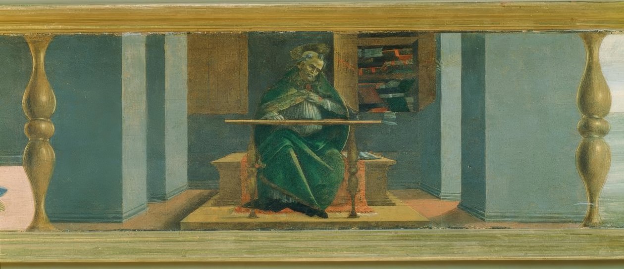 Der Heilige Augustinus in der Zelle von Sandro Botticelli