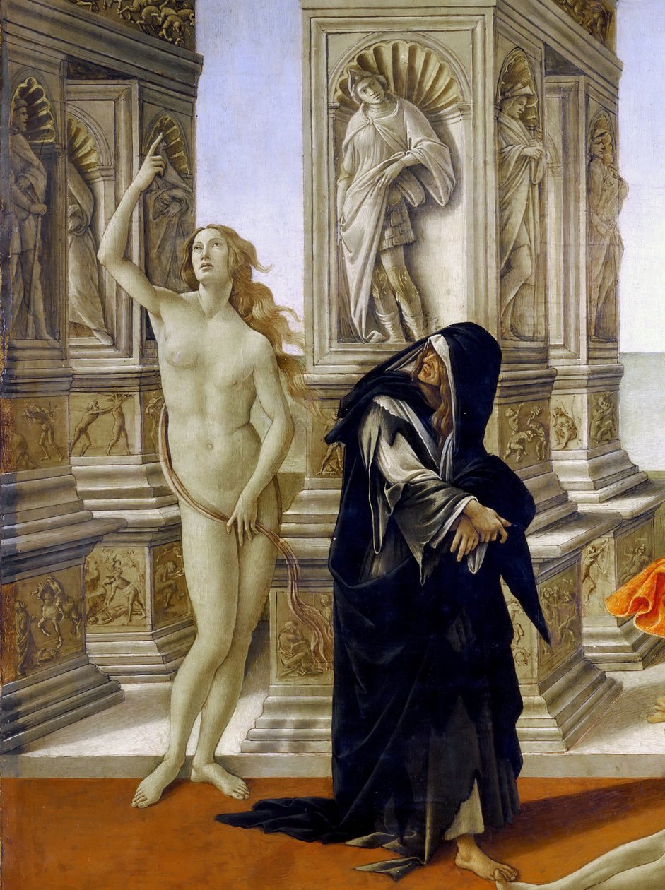 Die Verleumdung (Detail) von Sandro Botticelli
