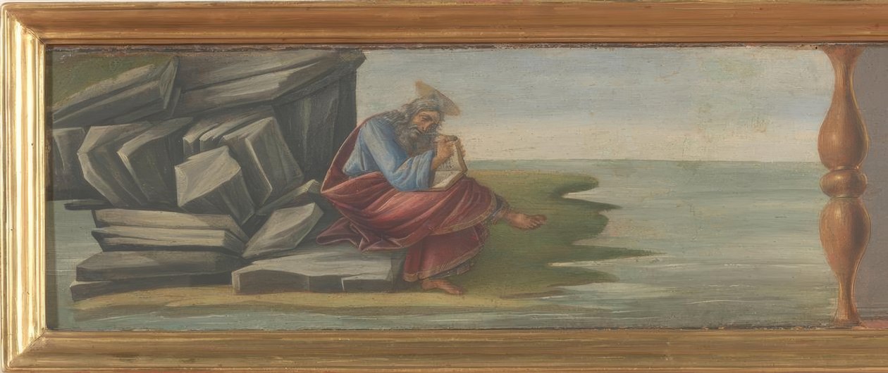 Johannes auf Patmos von Sandro Botticelli