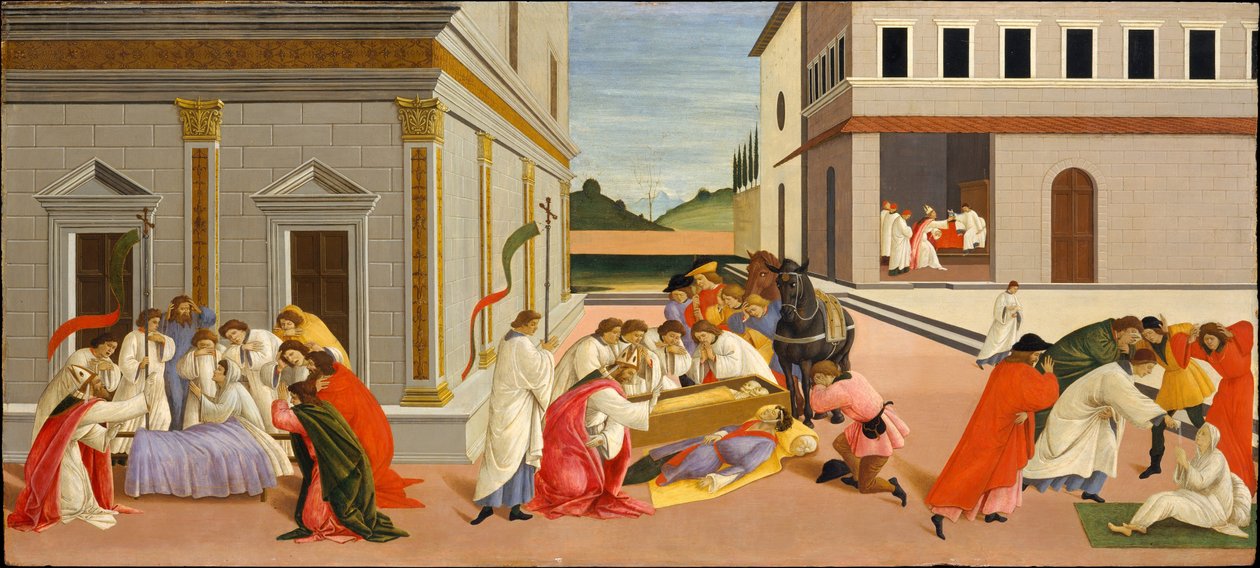 Drei Wunder des Heiligen Zenobius von Sandro Botticelli