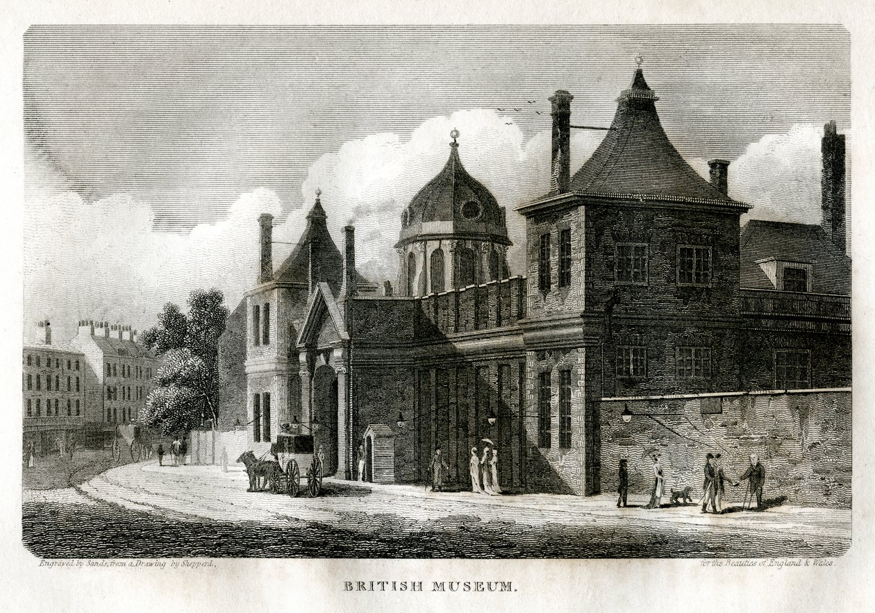 Britisches Museum, London, um 1810 von Sands
