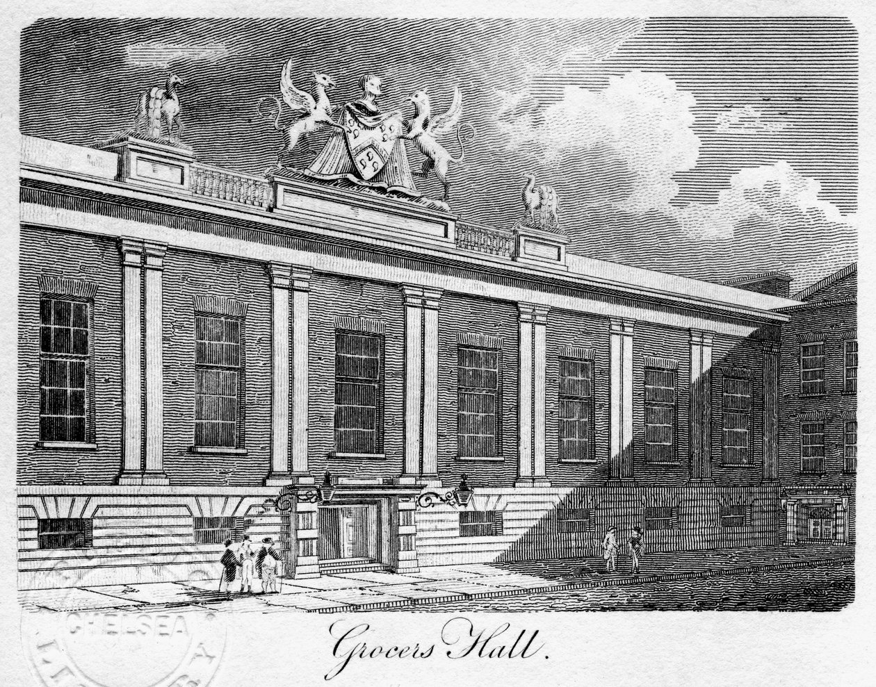 Grocers Hall, City of London, 1811 von Sands