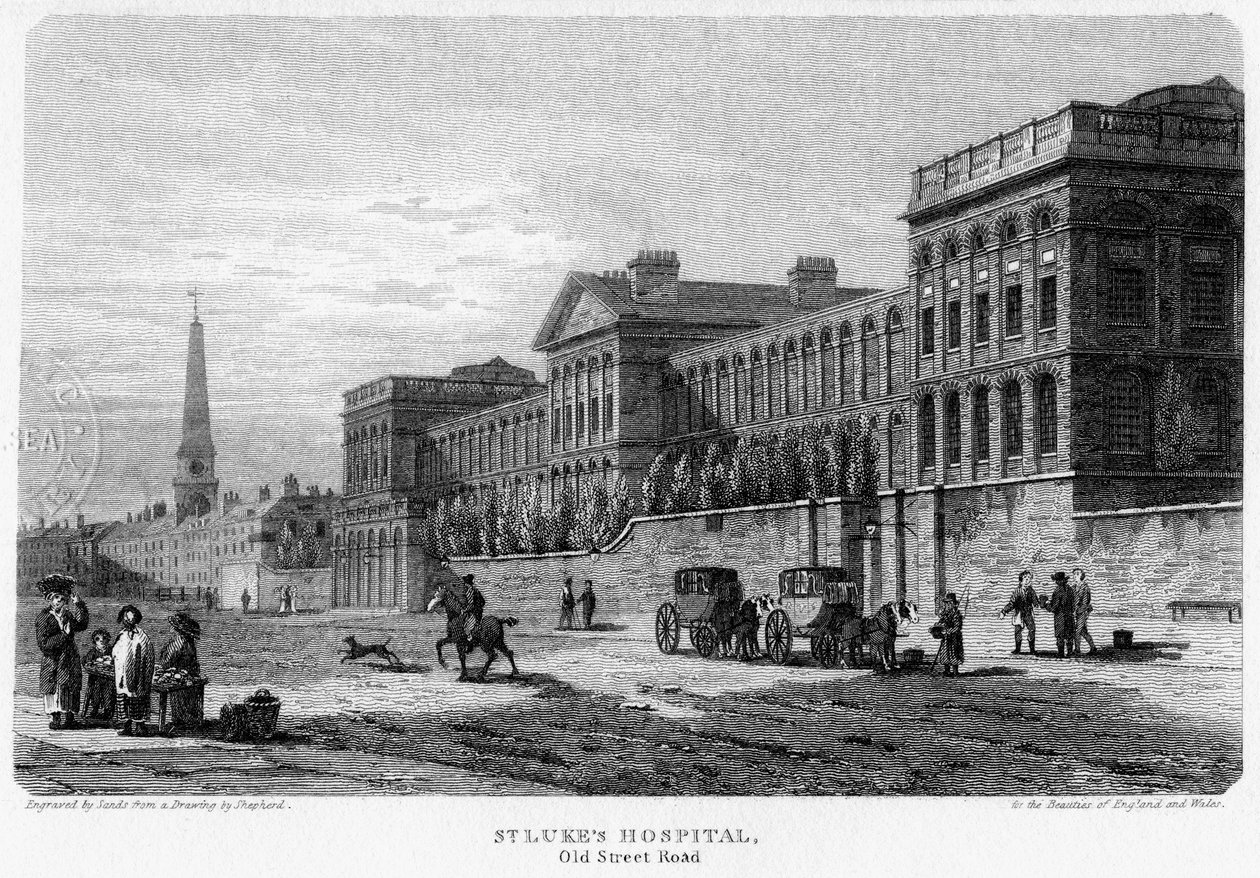 St. Lukes Hospital, Old Street, Finsbury, London, 1815 von Sands