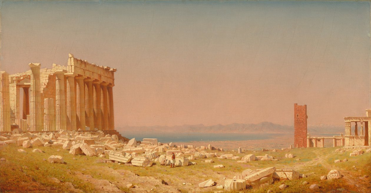 Ruinen des Parthenon von Sanford Robinson Gifford