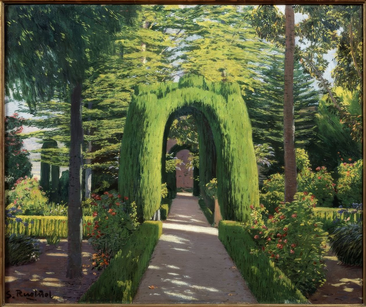 Glorieta. Jardí d’Alcoi von Santiago Rusiñol