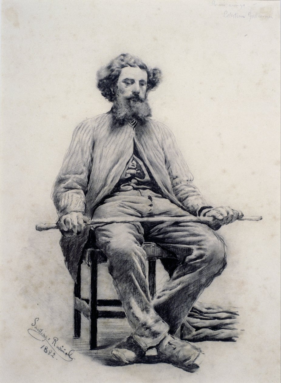 Sitzender Mann von Santiago Rusiñol
