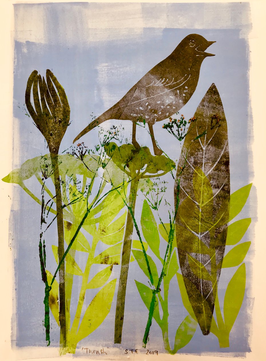 Singender Vogel von Sarah Thompson Engels