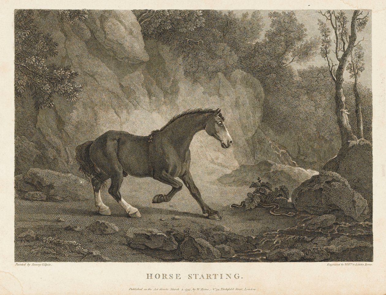 Pferd startet von Sawrey (after) Gilpin