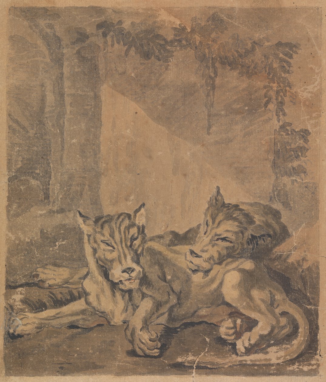 Zwei Tiger von Sawrey Gilpin