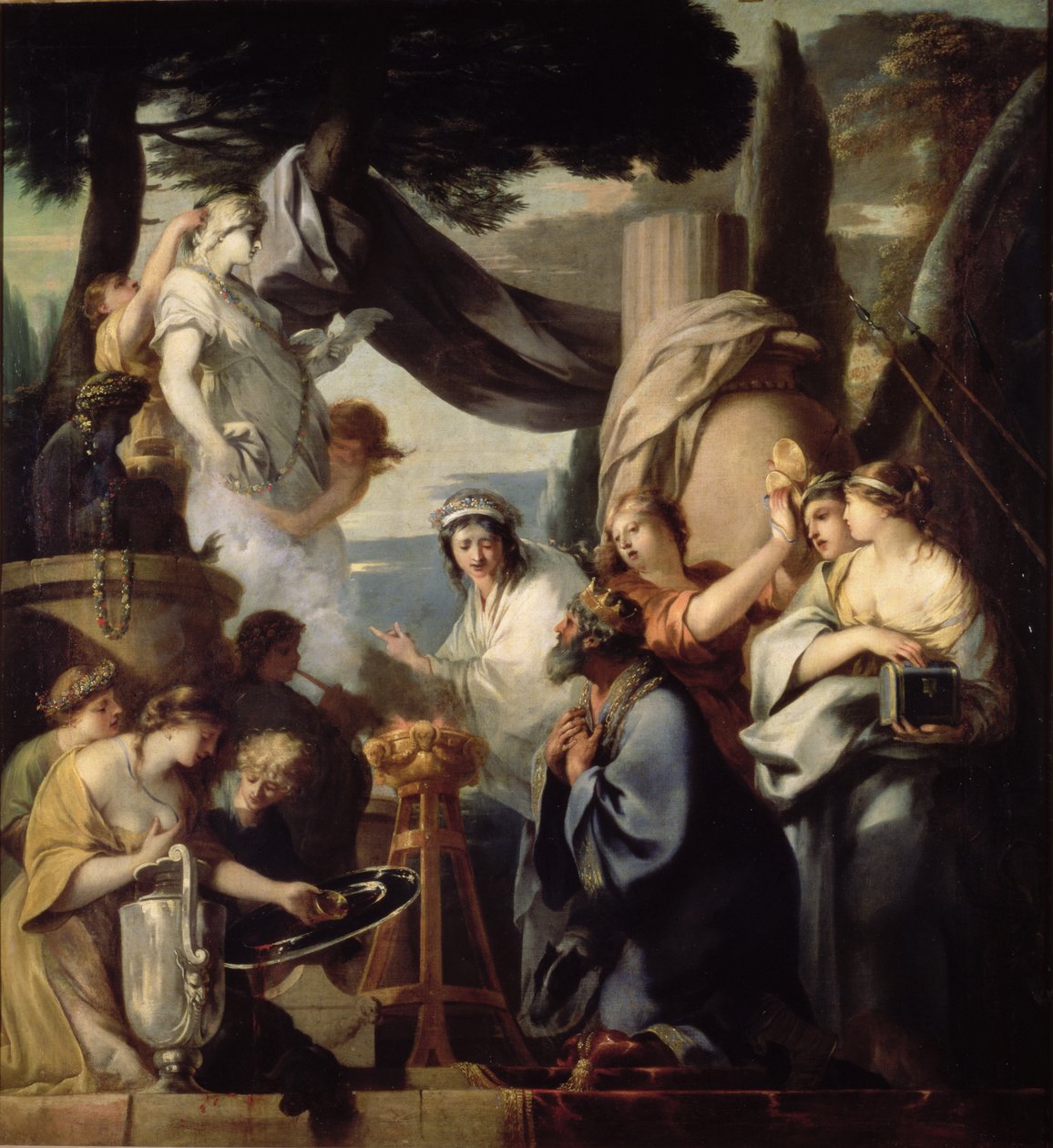 Salomo opfert den Idolen von Sébastien Bourdon
