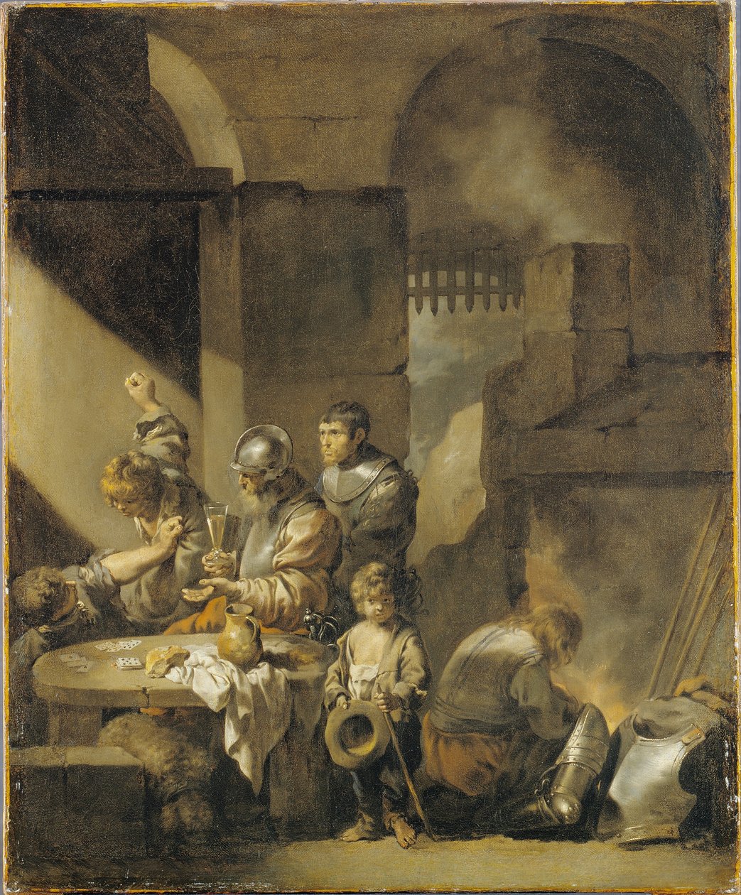 Rauferei in einem Wachraum von Sébastien Bourdon