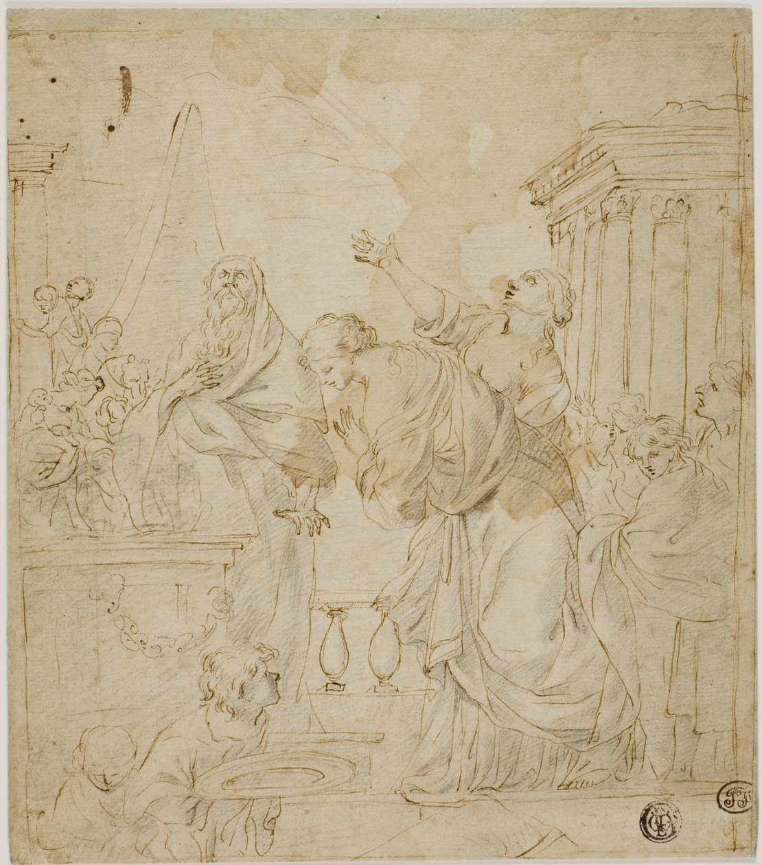 Opferung der Tochter Jephthas von Sébastien Bourdon