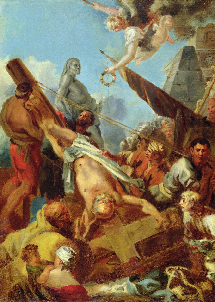 Die Kreuzigung des Heiligen Petrus von Sébastien Bourdon