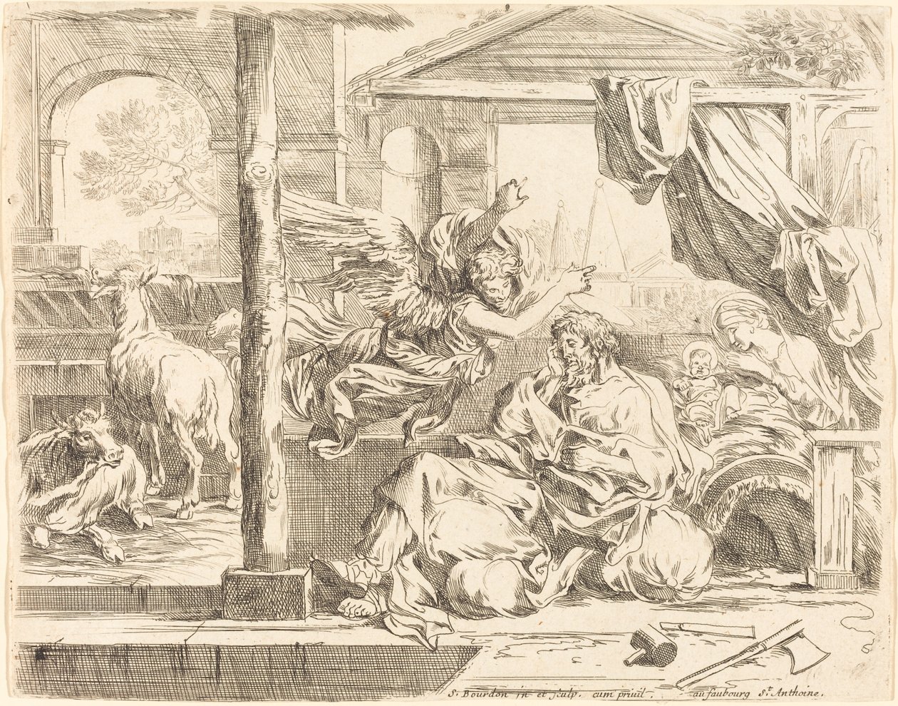 Der Traum des heiligen Joseph von Sébastien Bourdon