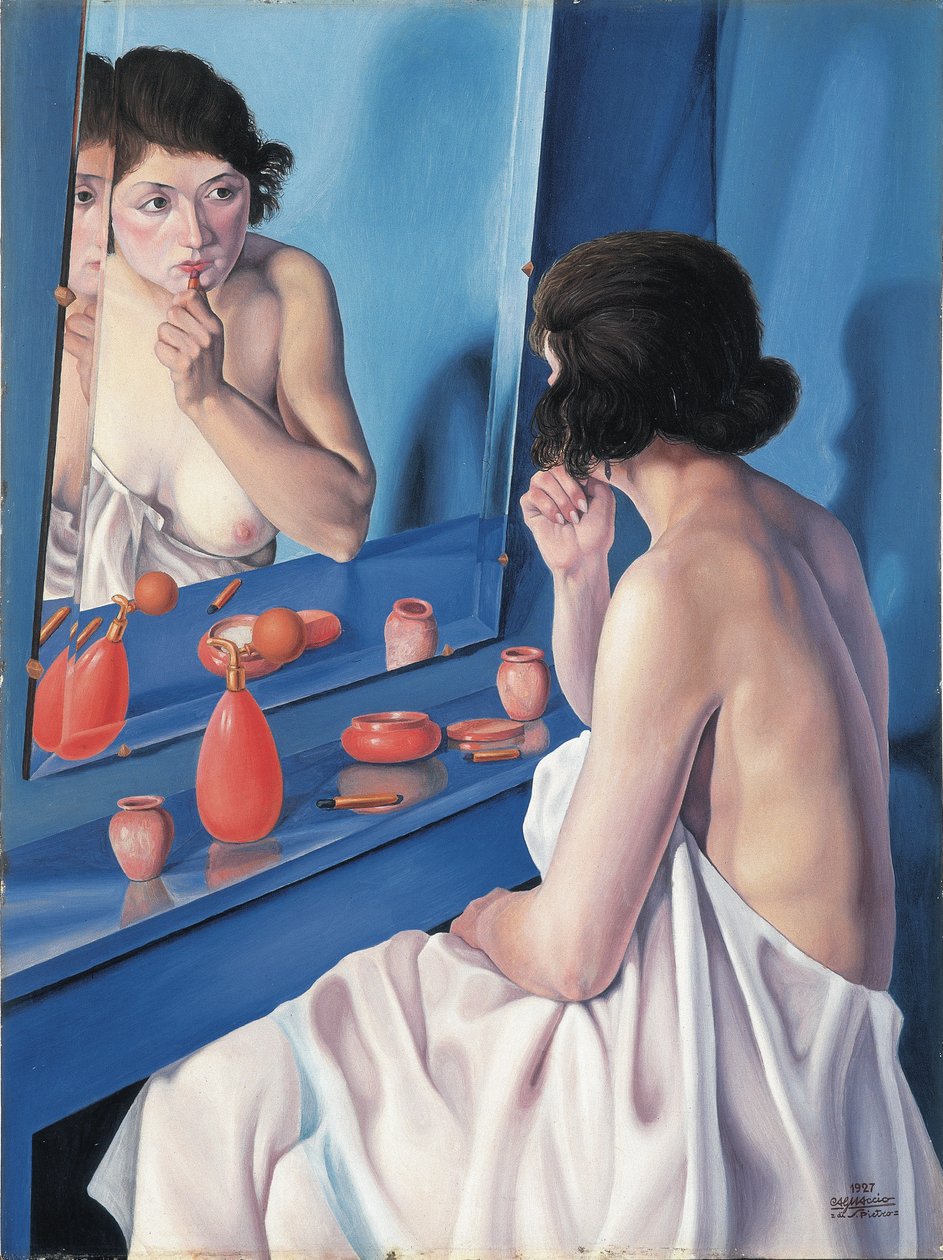 Frau vor einem Spiegel, 1927 von Scarpa
