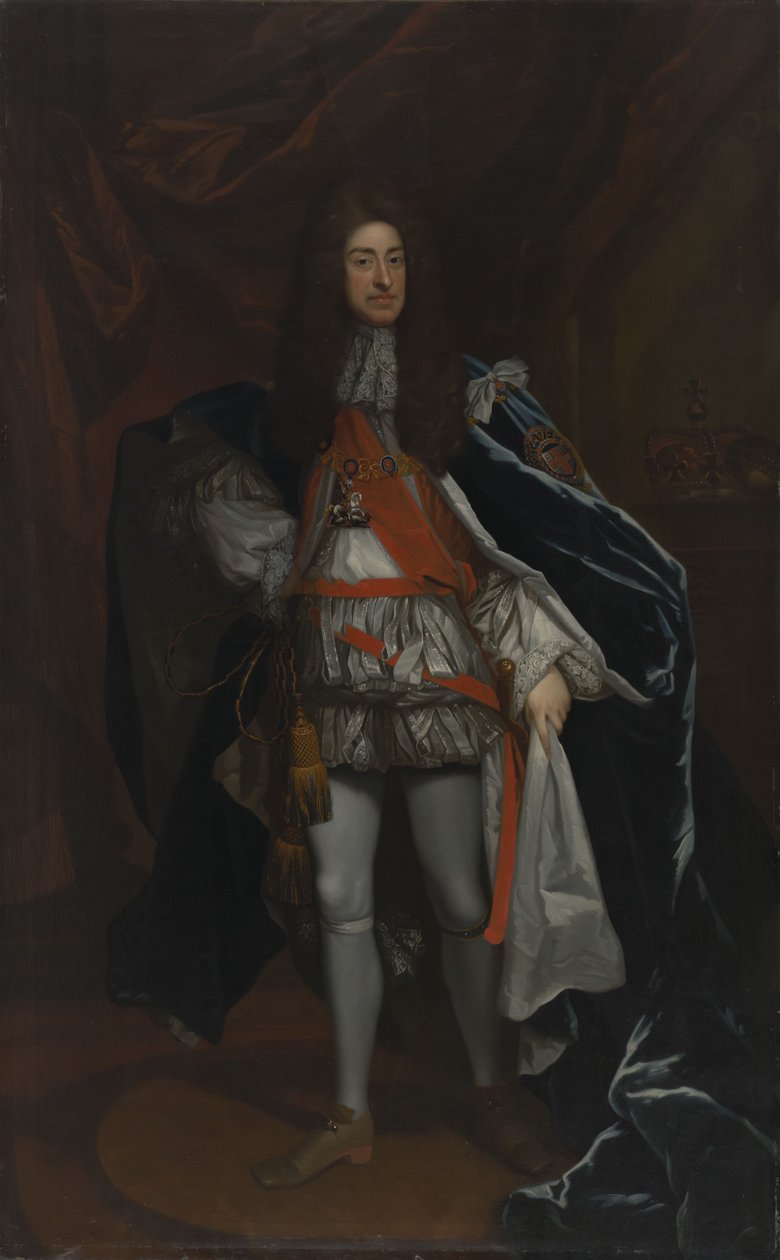 Porträt von König James II. und VII. in Garter-Roben (1633-1701) von Godfrey Kneller