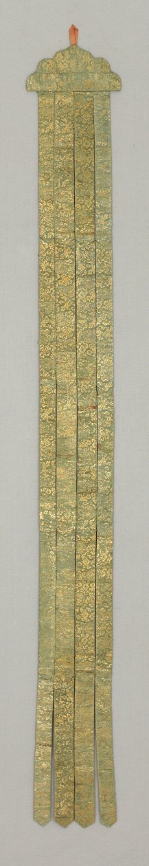Banderole, ca. 18. Jahrhundert (Seidenbrokat) von School Chinese