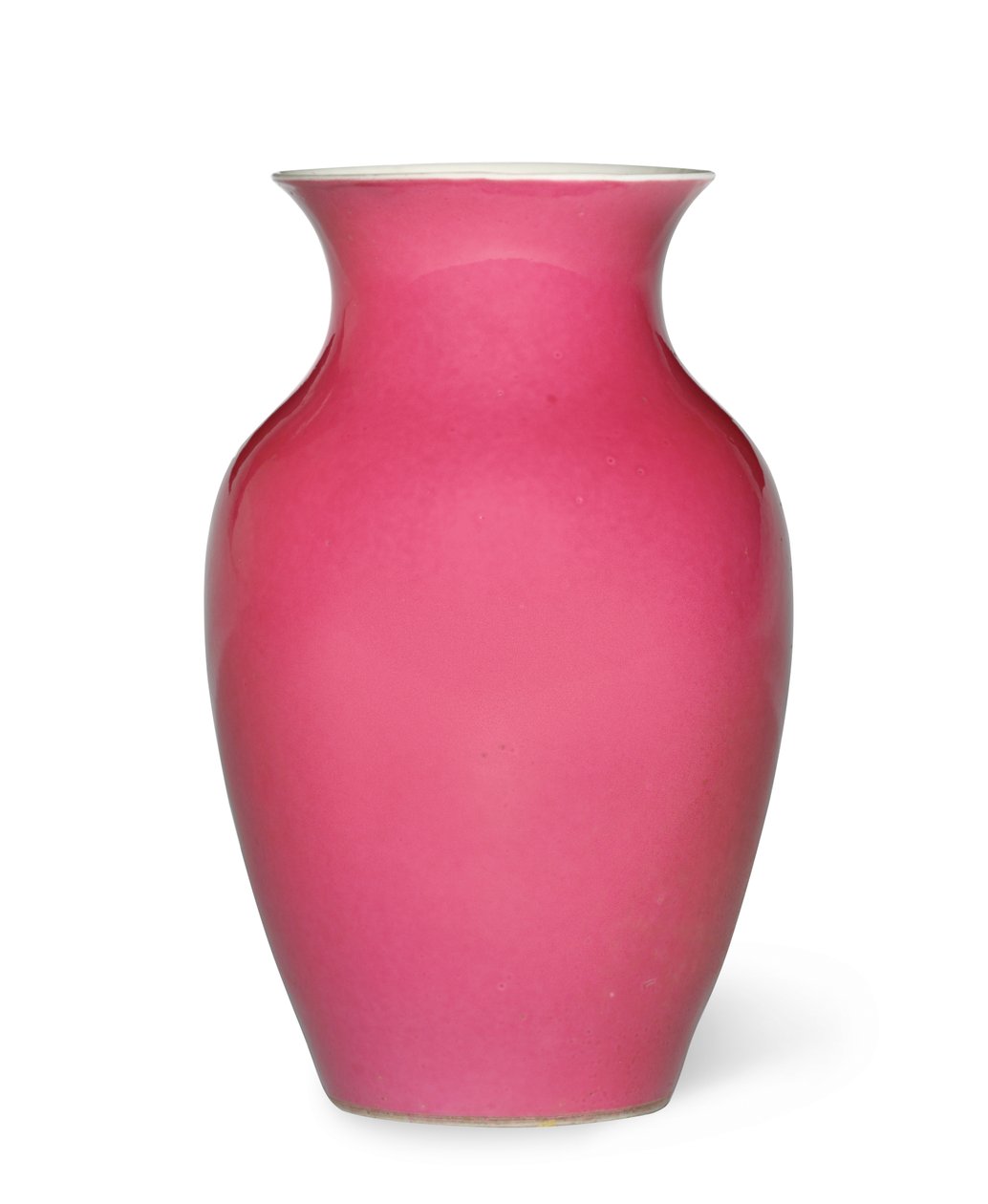 Ovoid Vase (rubinrosa emaillierte Keramik) von School Chinese