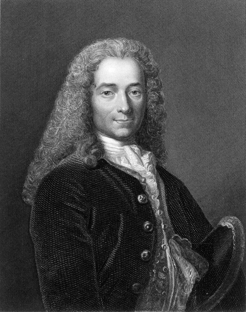 Francois Marie Arouet alias Voltaire (Gravur) von School French