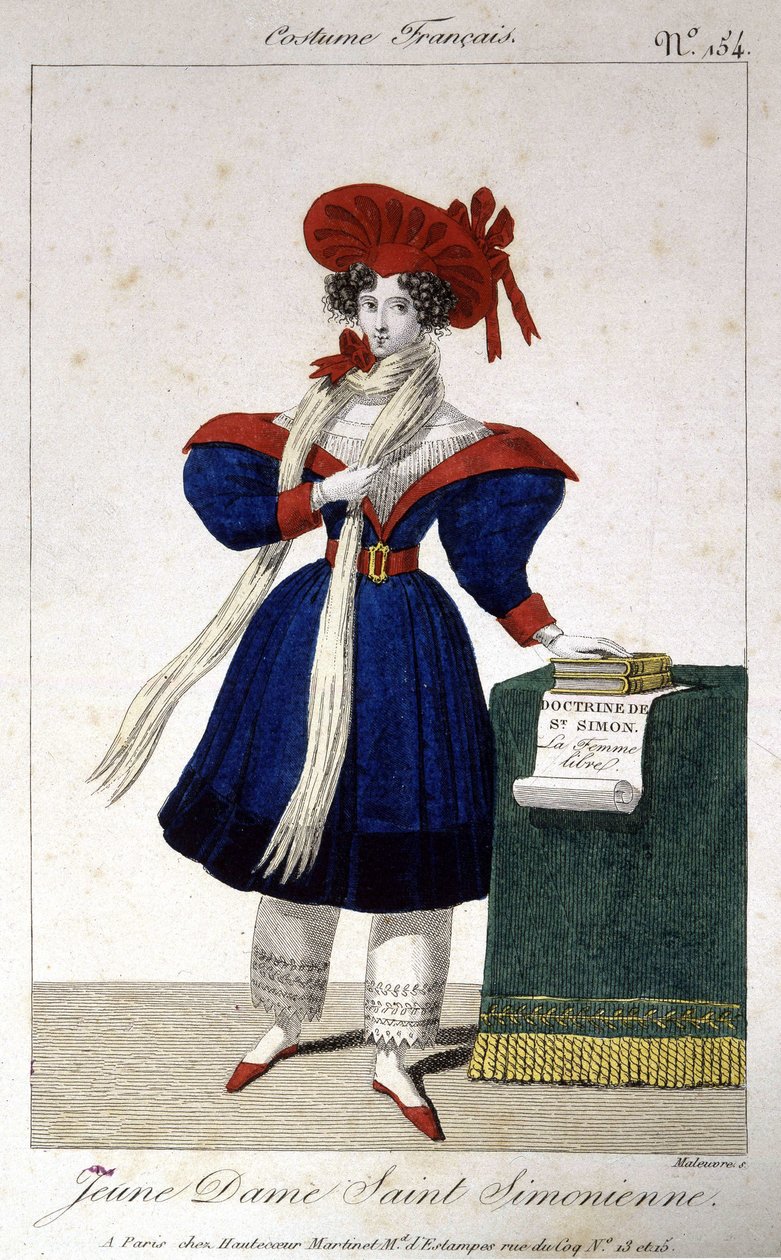 Junge Dame Saint-Simonian von School French