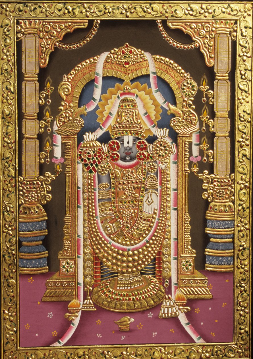 Tirupati Balaji Goldprägung Indien Asien von School Indian