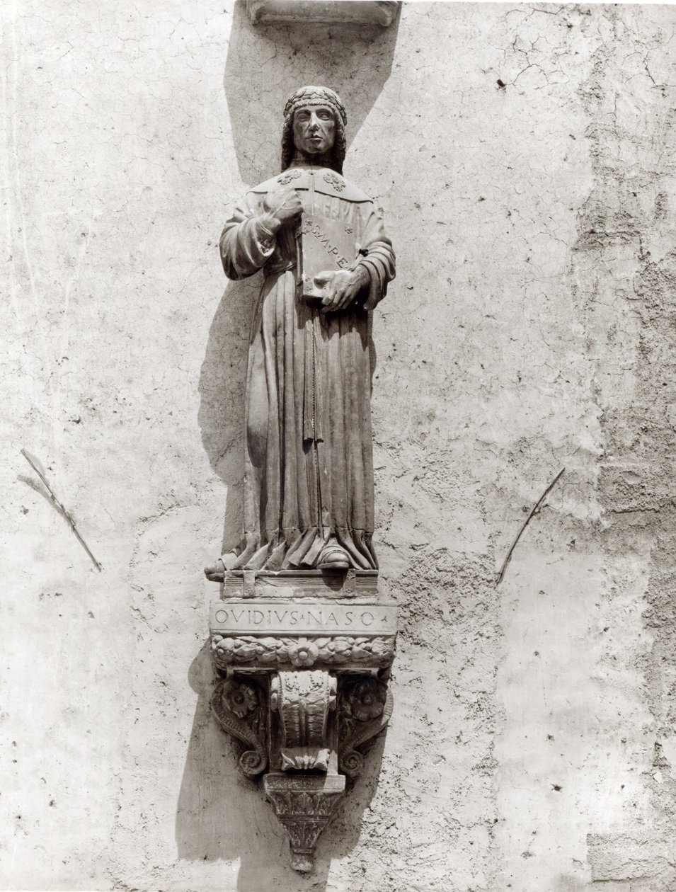 Statue von Ovid von School Italian