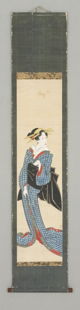 Stehende Figur im Kimono von Japanese School