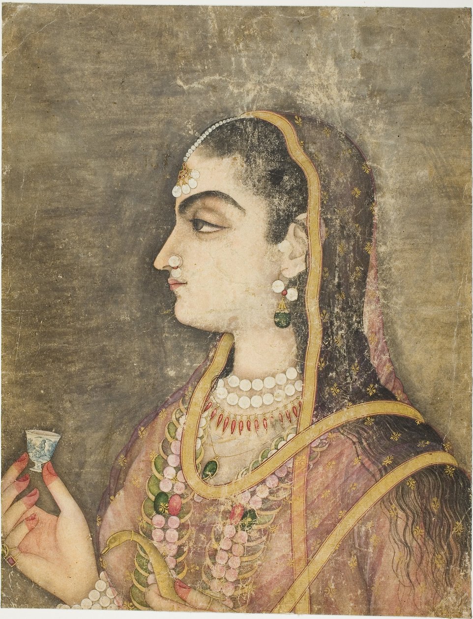 Porträt einer Prinzessin von School Mughal