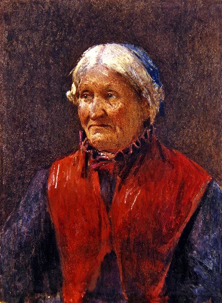 Eine ältere Frau von School Newlyn