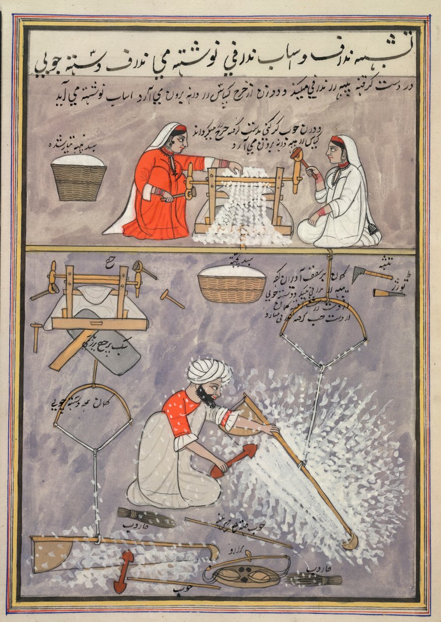 Arbeiten mit Baumwolle von School Persian