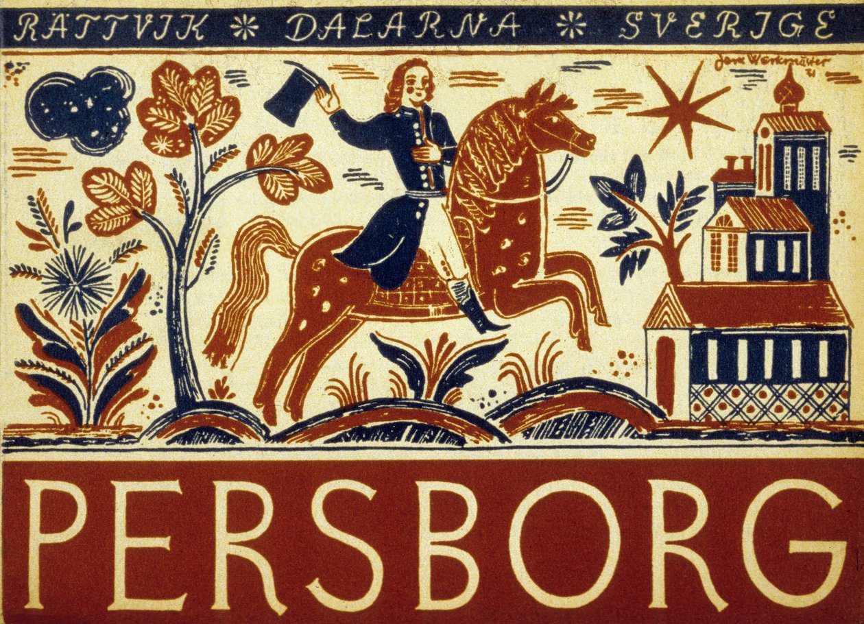 Schwedisches Tourismusplakat von School Swedish