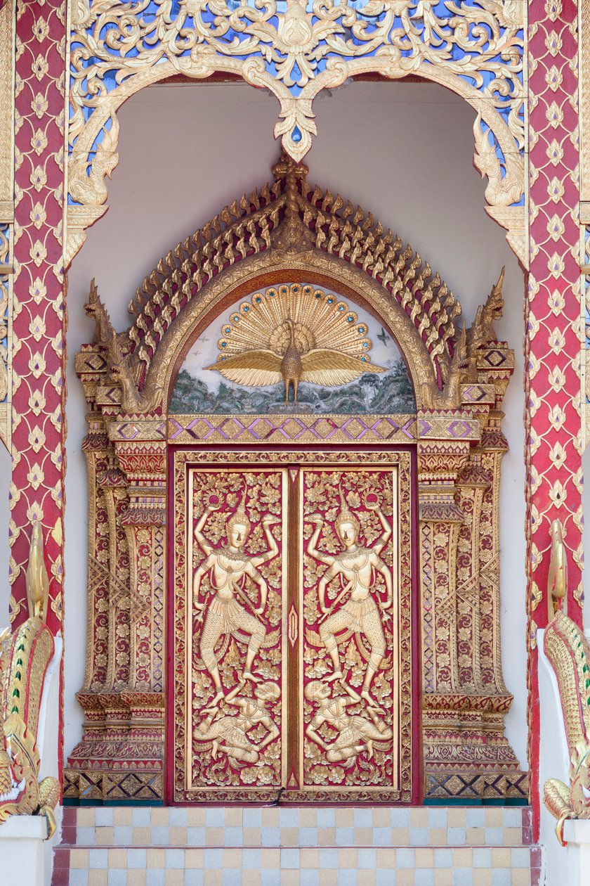 Tempeltür, Wat Phrathat Doi Suthep von School Thai