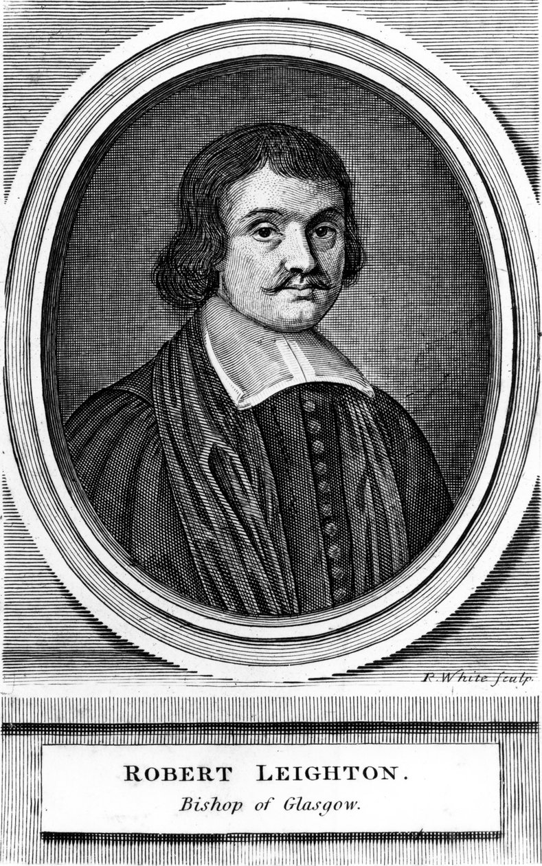 Robert Leighton, Erzbischof von Glasgow, Druck von Robert White, ca. 1670-99 von Scottish School