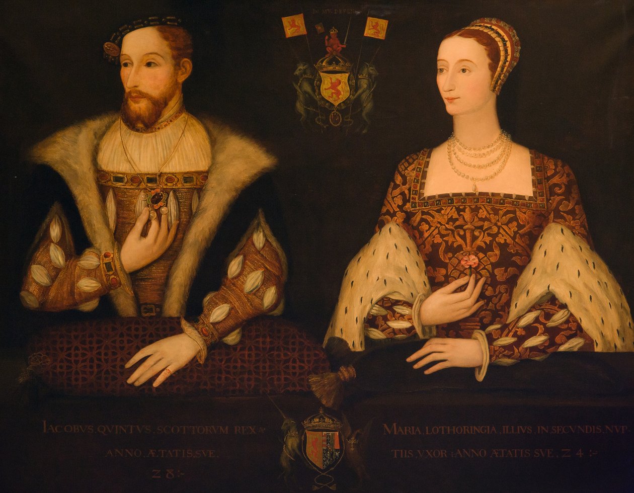 König James V und Königin Maria von Guise von Scottish School