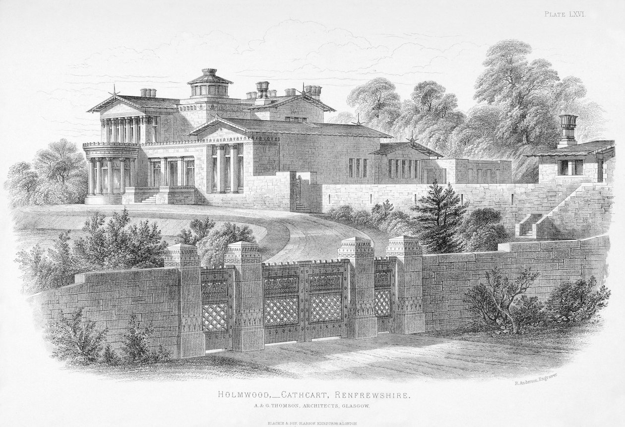 Außenansicht von Holmwood, Glasgow von Scottish School