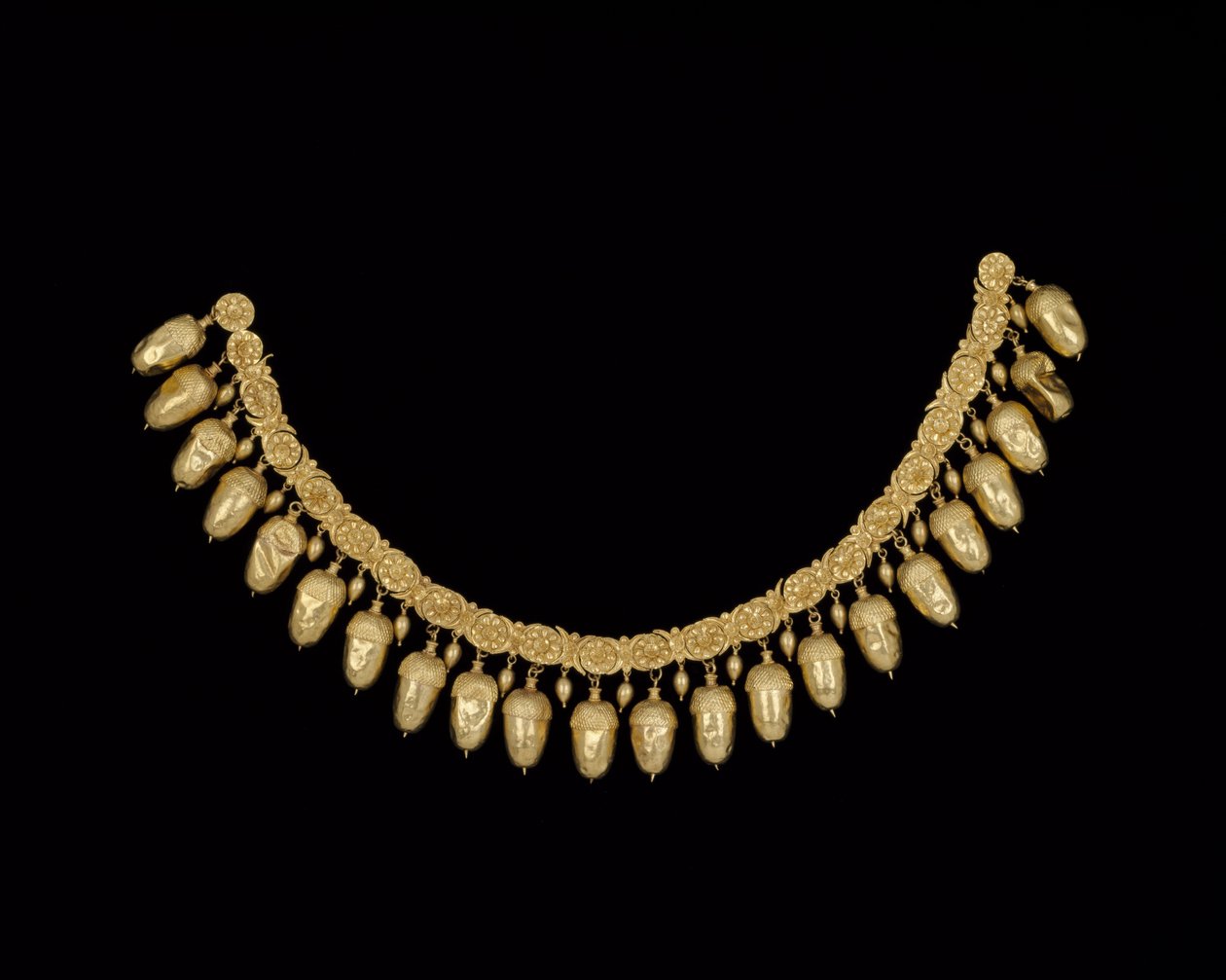 Eichelhalskette, aus Grab IV in Nymphaeum auf der Krim, 5. Jahrhundert v. Chr. (Gold) von Scythian